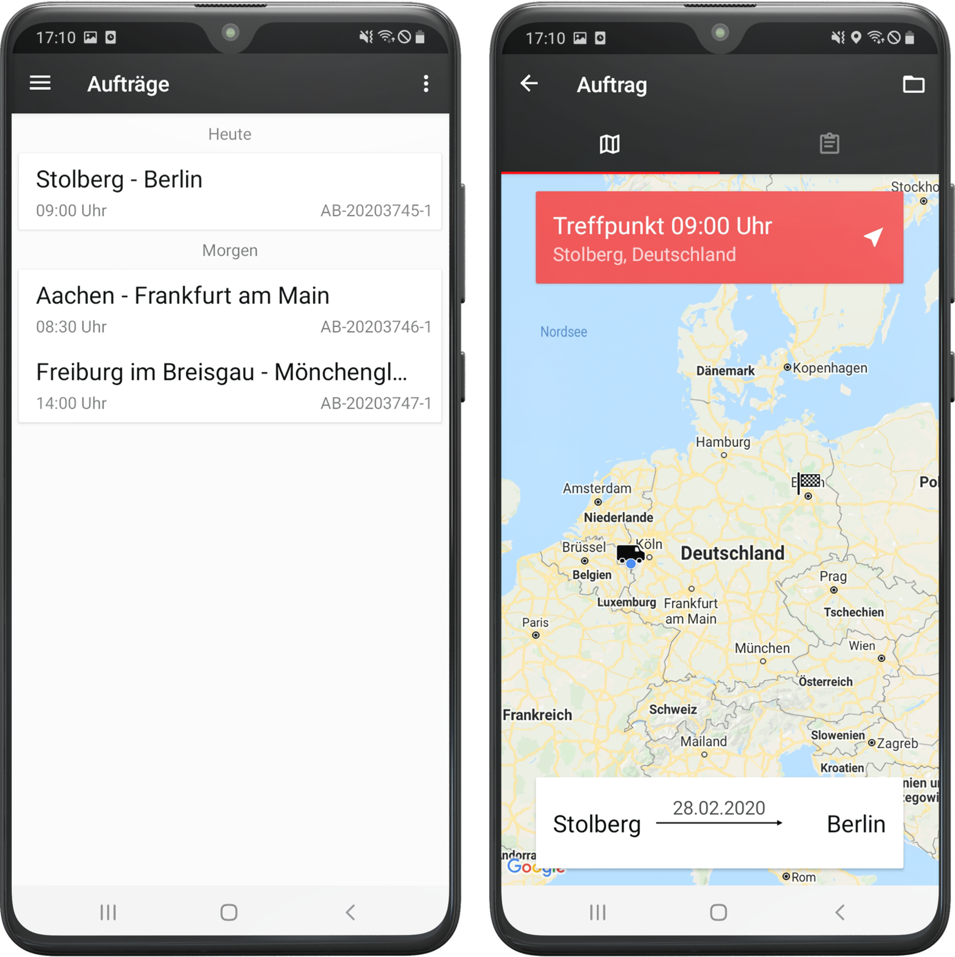 Transportbegleitung Android App